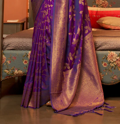 Janhvi Kapoor Wears Blue Banarasi Silk Saree For “Mili” Promotions! -  Sacred Weaves