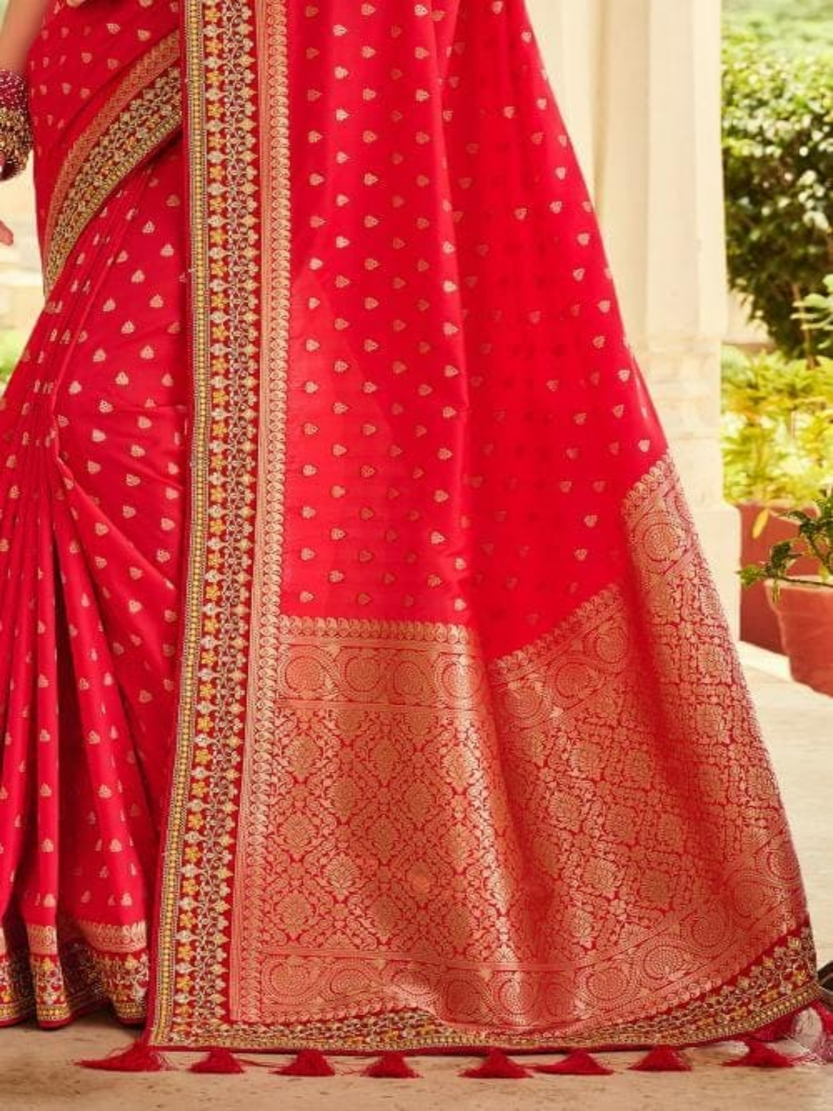 Alia bhatt Inspired Premium wedding look Soft Silk Saree